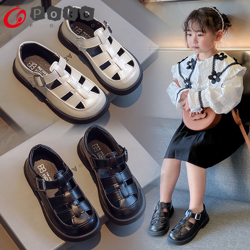 Giày Sandal Đế Bằng Hở Ngón Phong Cách La Mã Thời Trang Mùa Hè 2023 Mới Cho Bé Trai Gái
