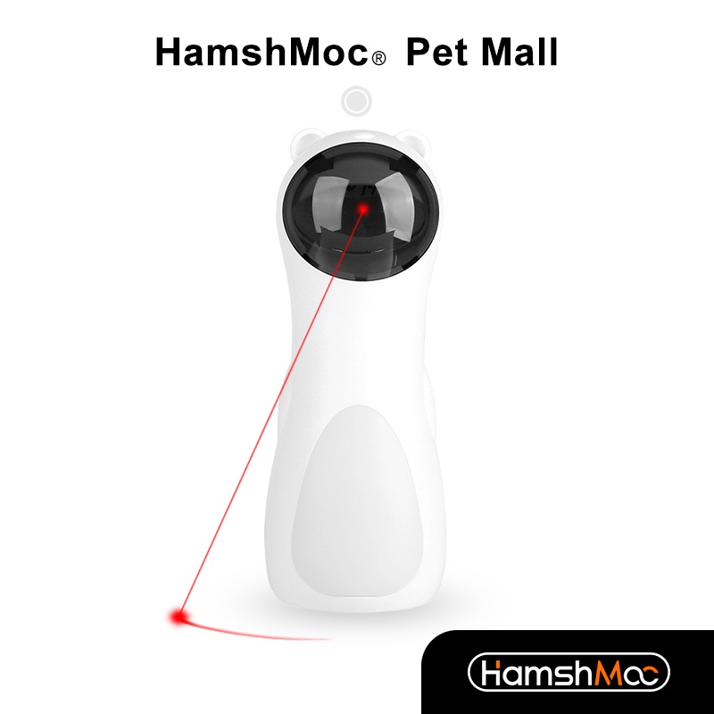 HamshMoc Đồ Chơi Đèn Laser Tự Động Có Thể Sạc Lại Giúp Giảm Căng Thẳng Dành Cho Mèo Cưng