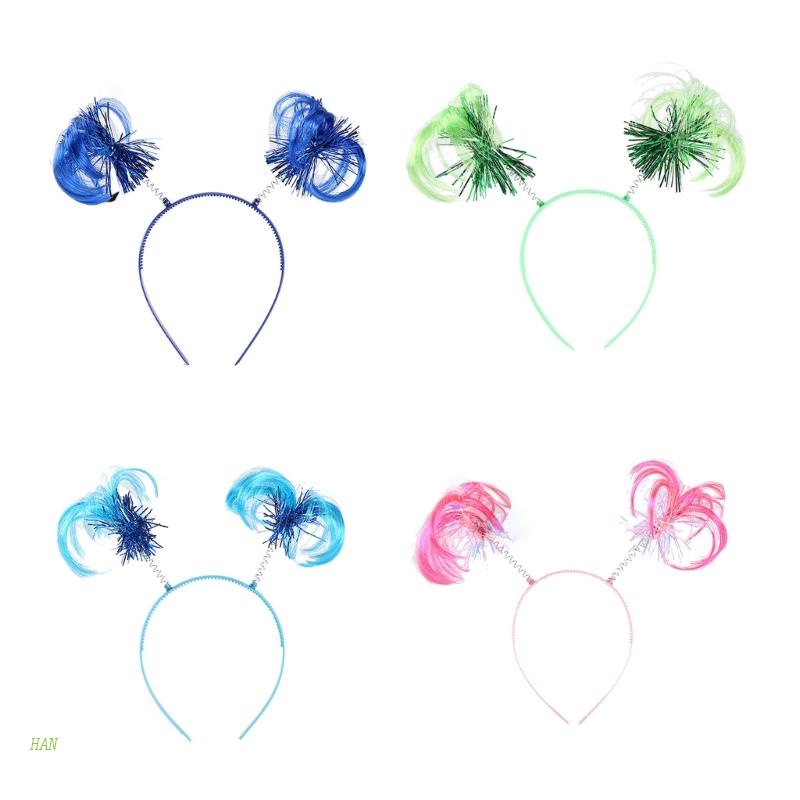 Dây Buộc Tóc Đính Lông Vũ Nhiều Màu Sắc Dùng Hóa Trang