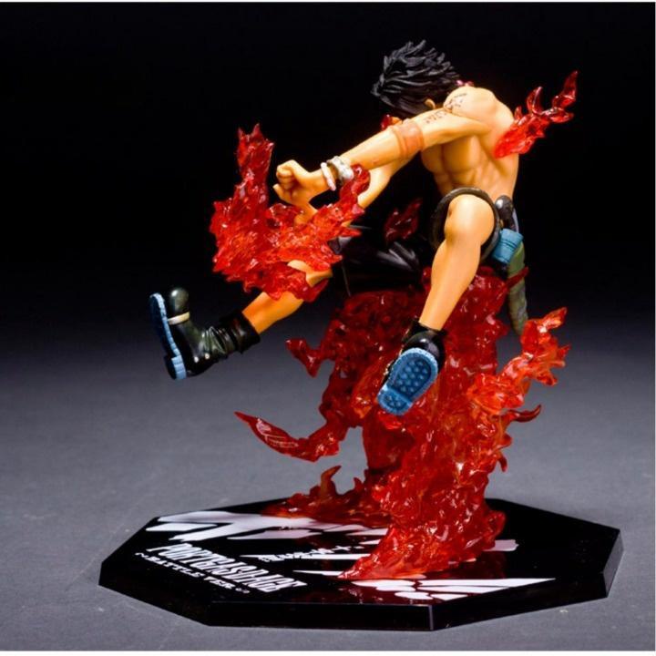 Mô hình nhân vật ACE hỏa quyền cao 42cm dáng đứng có 2 đầu thay thế | Figure anime one piece vua hải tặc đồ chơi mô hình