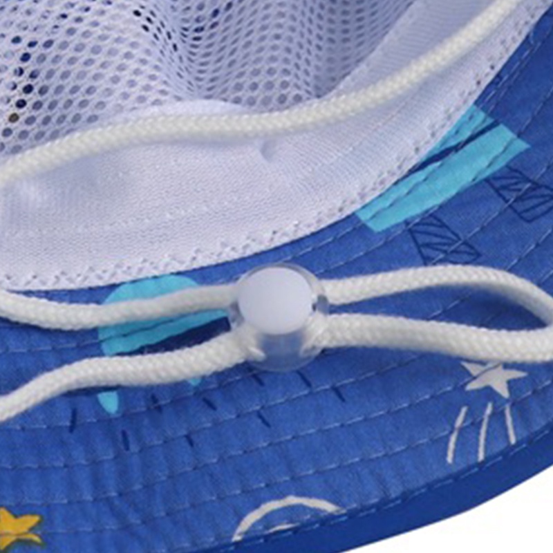 SUGE Mũ Bucket Chống Nắng / Tia UV Bằng Vải Cotton In Họa Tiết Hoạt Hình Dễ Thương Thời Trang Mùa Hè Cho Bé Trai Và Gái