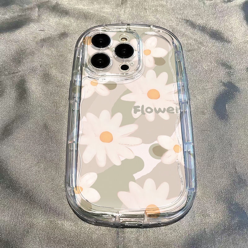 ✅Ốp Điện Thoại Dẻo Trong Suốt Họa Tiết Hoa Cúc Chống Sốc Cho Iphone14 / 11 13 / xr7 / 8p 12 MPH1
