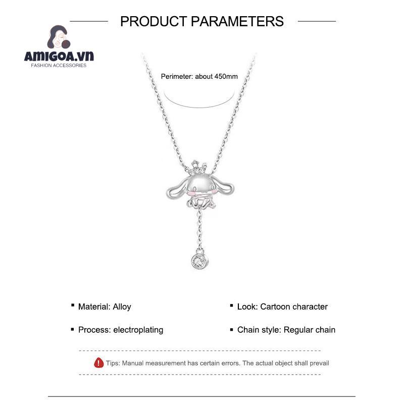 ✨✨Vòng Cổ Tua Rua Hình Cinnamoroll Hoạt Hình Sang Trọng Cho Nữ