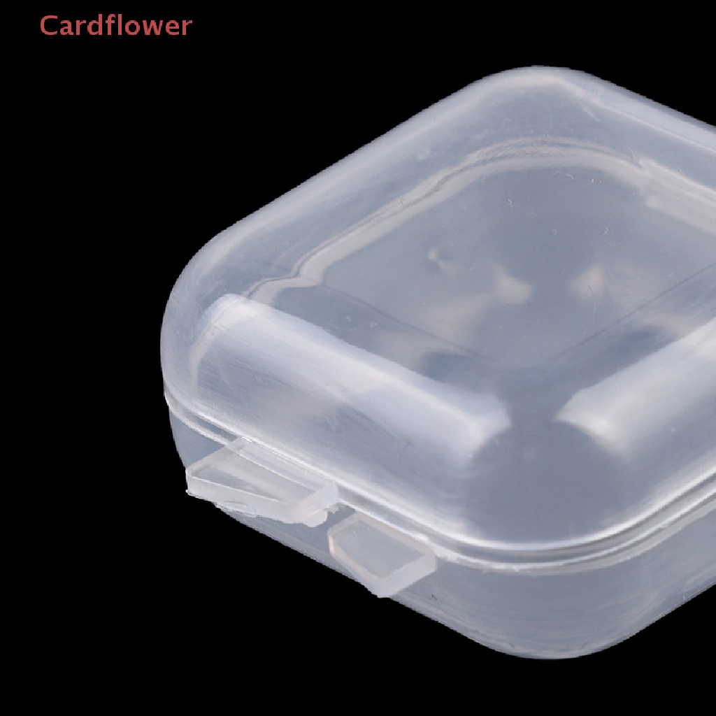 &lt;Cardflower&gt; 20Pcs Small Boxes Square Transparent Plastic Box Jewelry Storage Case New