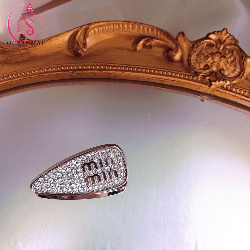 Kẹp Tóc Mỏ Vịt Bằng Kim Loại Đính Đá Zircon Mặt Cười Thanh Lịch Cho Nữ