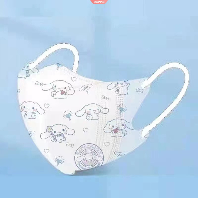 Khẩu Trang In Hoạt Hình Kuromi 3D Dễ Thương Nâng Cơ Mặt Cho Người Lớn