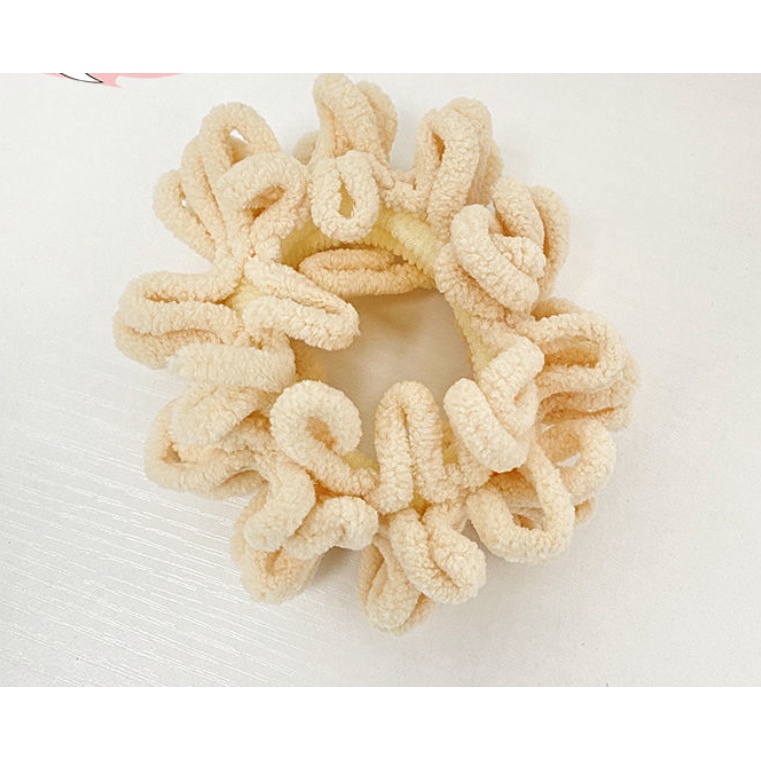 Dây Cột Tóc Lông Nhung Co Giãn Cao Thời Trang Cho Nữ