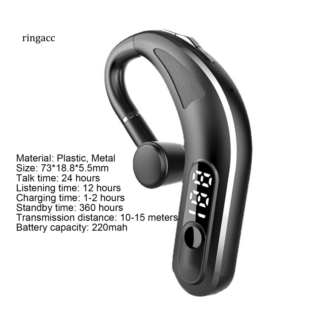 Tai Nghe Bluetooth RGA Móc Vành Tai Chống Thấm Nước Chuyên Dụng Cho Điện Thoại iOS