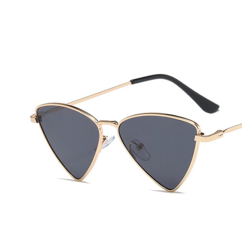 (AIMURUSI) COD Kính Mát Gọng Kim Loại Hình Tam Giác Thời Trang Đường Phố Cá Tính Cho Bé Trai Và Bé Gái Boom