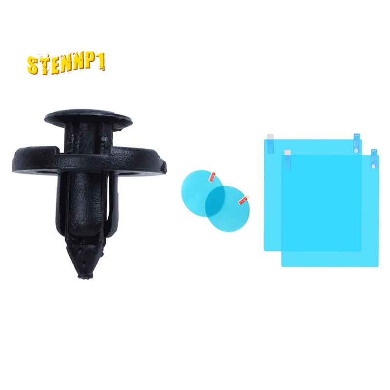 FENDER Bộ 50 Kẹp Chắn Bùn Cho Kính Chiếu Hậu Xe Hơi Nissan Teana Tiida Kèm 4 Miếng Phim Dán (2 Và 2 Hình Chữ Nhật)