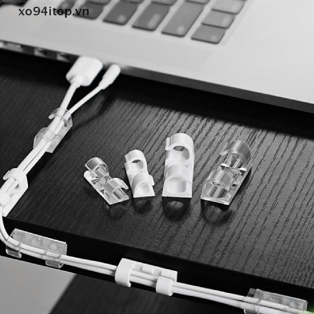 Set 16 / 20 Kẹp Cố Định Dây Cáp / Thẻ Gắn Tường Cỡ Lớn Tiện Dụng