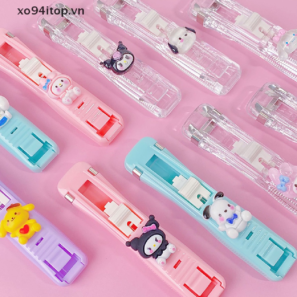 SANRIO Kẹp Đẩy Trong Suốt Hình Cinnamoroll Dễ Thương Đa Ứng Dụng