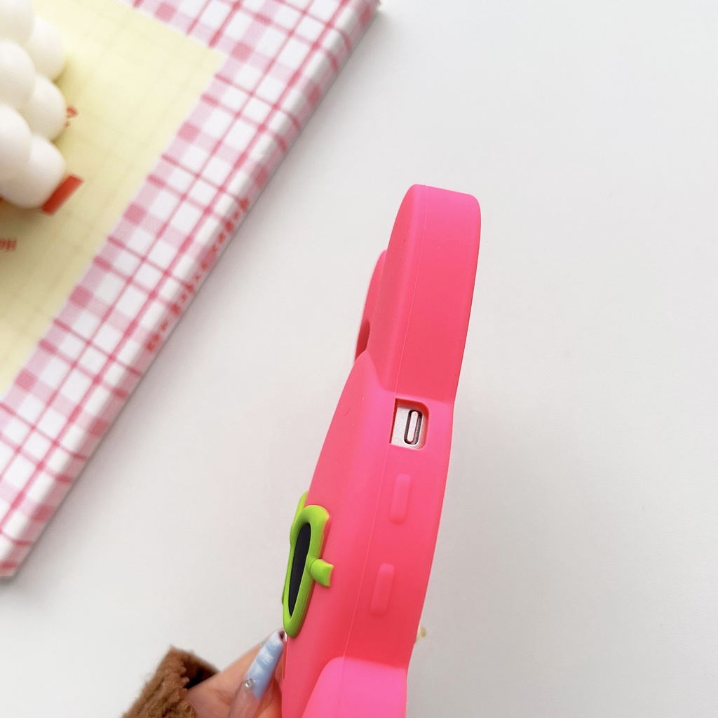 Ốp Điện Thoại Silicon TPU Mềm Hình Thỏ Hoạt Họa 3D Chống Sốc Chống Rơi Cho iPhone 14 13 12 11 Pro Max