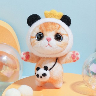 Bộ Dụng Cụ Đan Len Thủ Công Hình Mèo Dễ Thương
