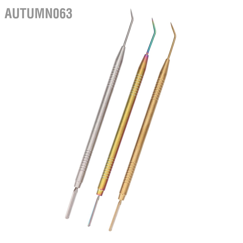 Autumn063 3 Chiếc Mi Nâng Dụng Cụ Uốn Chuyên Nghiệp Làn Lược Tóc Tinting Phần Mở Rộng Cung Cấp Màu Sắc Vàng Bạc