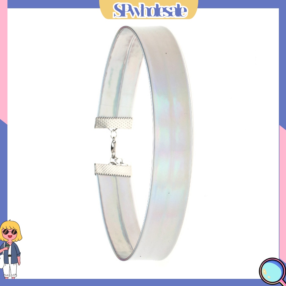&lt;SPwholesale&gt; Vòng Cổ Choker Màu Holographic Thời Trang Cho Nữ