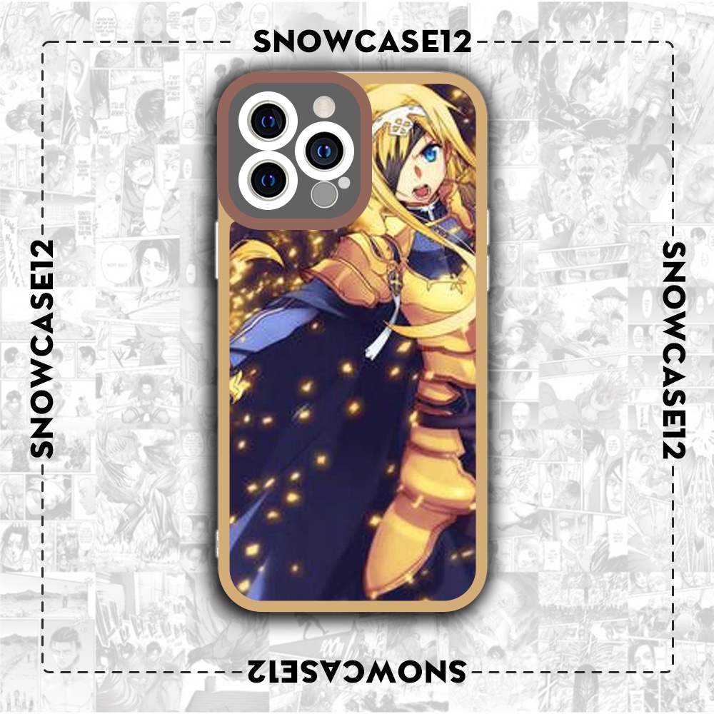 Ốp iphone cạnh vuông Snowcase12 alice anime sword art online 6/6s/7plus/8plus/x/xr/xs/11/12/13/pro/max/plus/promax/14