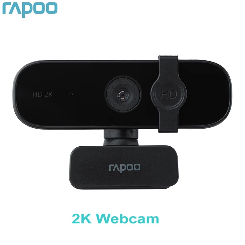 【6 tháng hư hỏng có thể thay mới】Webcam Rapoo C280 2K HD Với Cổng Usb 2.0 Kèm Mic Có Thể Xoay Cho Phát Trực Tiếp Và Phát Trực Tiếp Ốp