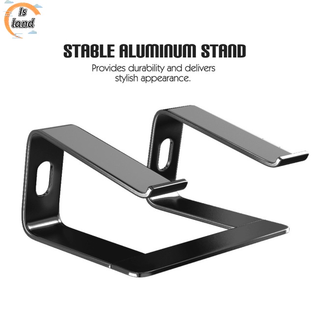 Giá Đỡ Notebook Bằng Hợp Kim Nhôm Tản Nhiệt Chống Trượt Tiện Dụng