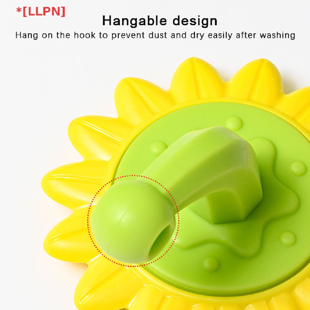 Bàn Chải Gội Đầu Bằng Silicon Mềm Hình Hoa Hướng Dương Cho Bé