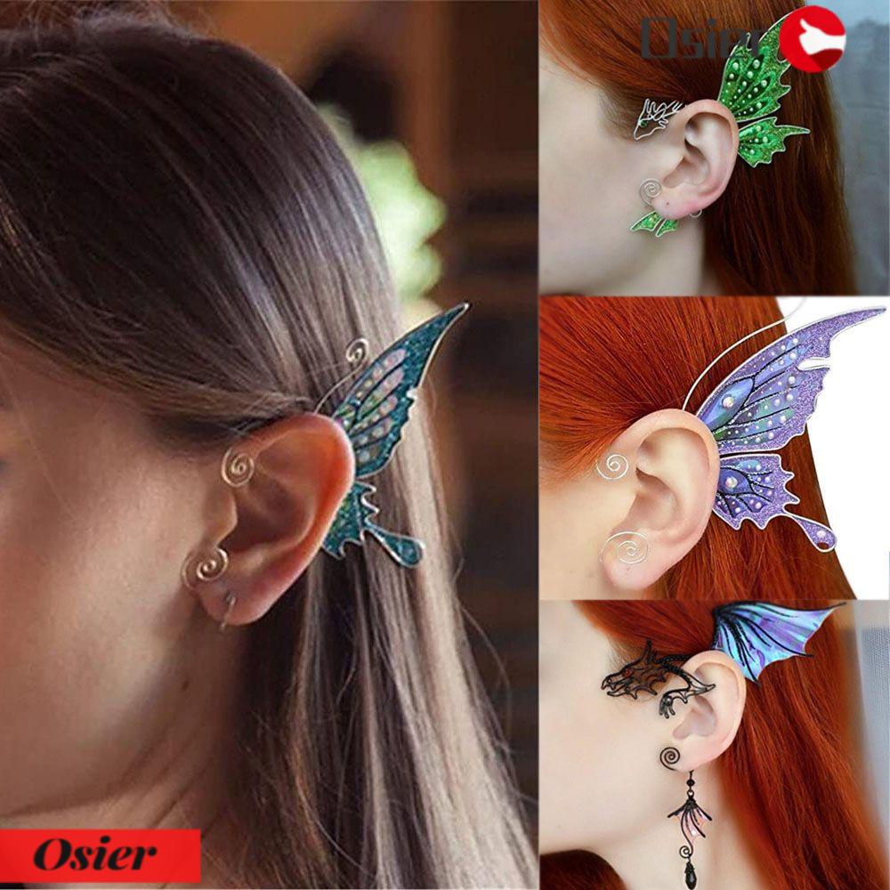 Osier1 Khuyên Tai Hình Bướm Không Xỏ Lỗ Trang Sức Không Cần Xỏ Lỗ Cho Nam Và Nữ