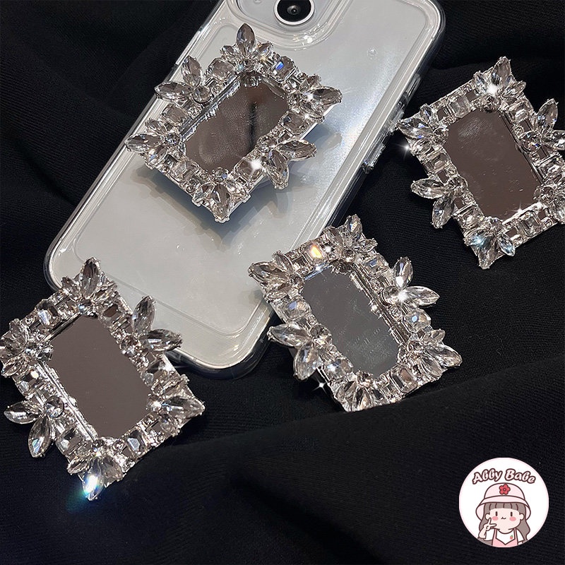 Ốp Điện Thoại TPU Mềm Chống Mồ Hôi Có Giá Đỡ Và Gương Trang Điểm Cho IP 14 Pro Max IP 11 IP 12 11 Pro Max X XS