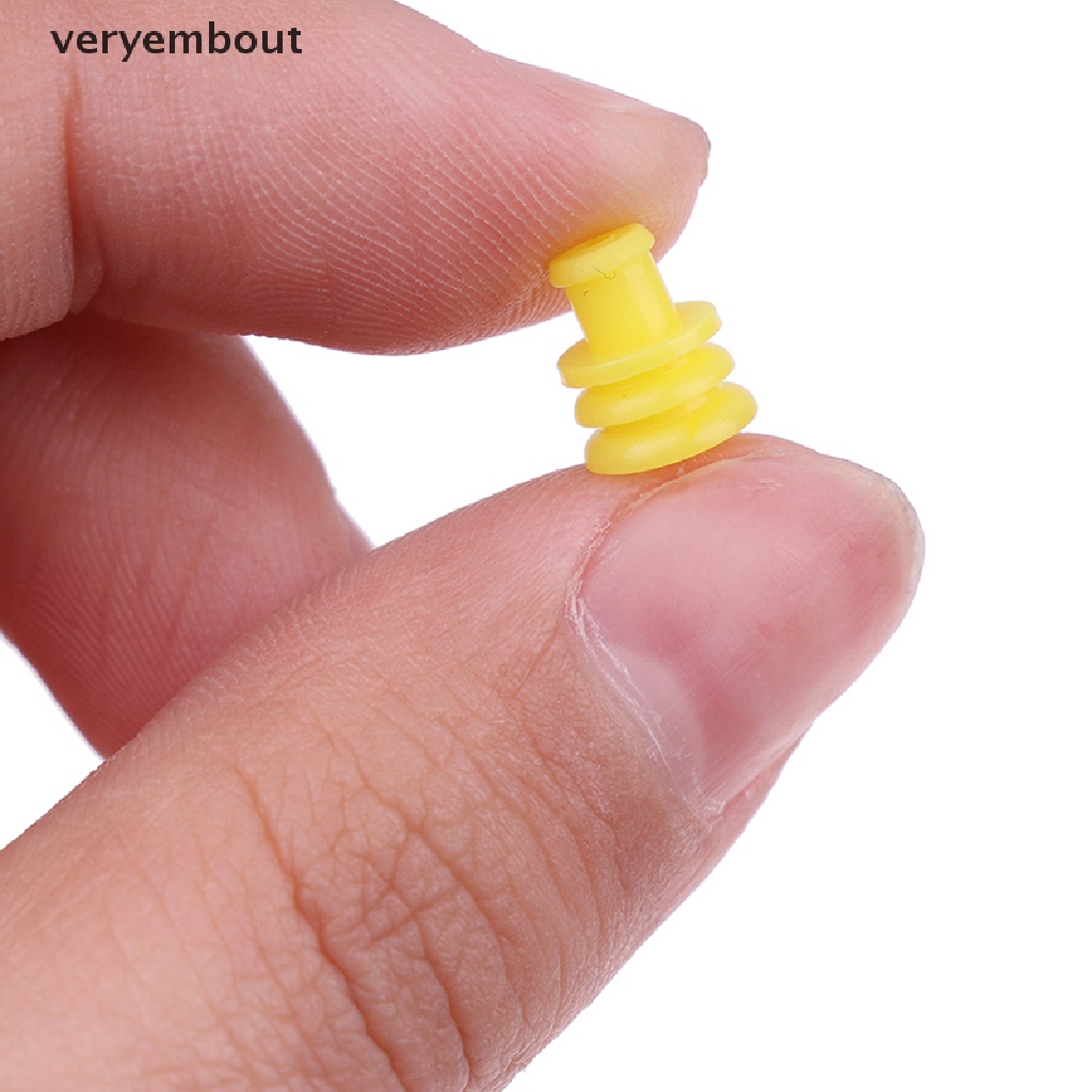 Set 100 Đầu Nối Dây Cao Su Tiện Lợi 281934Đầu Cắm n - 2 Cho Tyco 1.5 Series n 1.5 Chất Lượng Cao