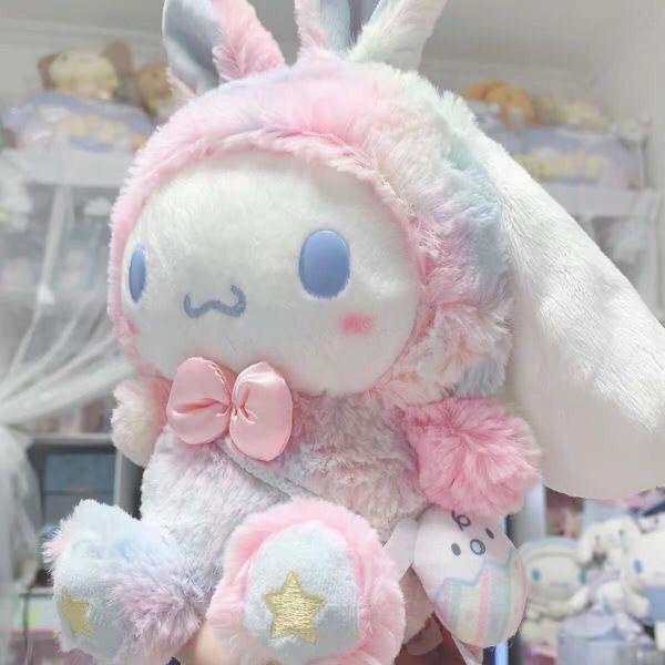 Thú Nhồi Bông Hình Thỏ Cinnamoroll Phục Sinh Dễ Thương