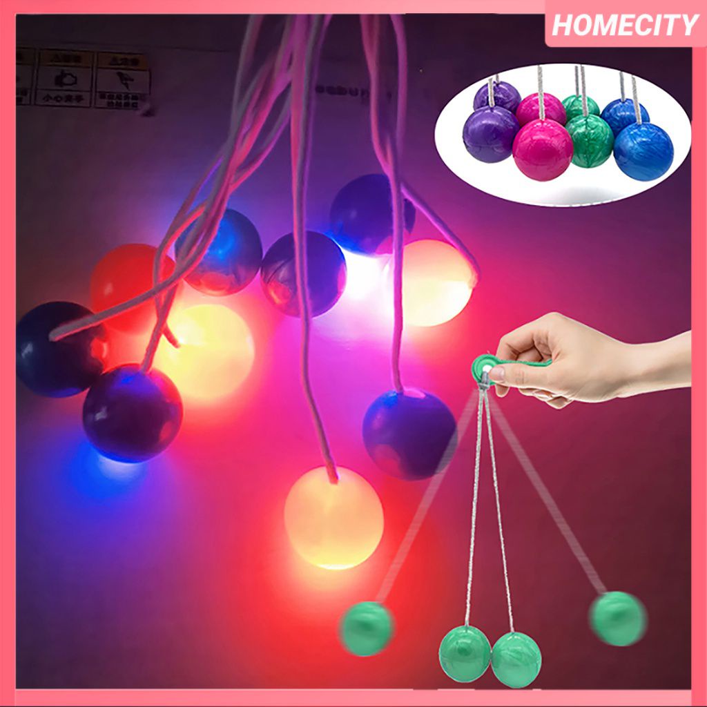 Bóng Lato Latto Mới Nhất Đèn LED Đồ Chơi Viral Đồ Chơi Trường Học Cũ Trò Chơi Bola Tek Etek Bóng Nảy Bóng Nhấp Bóng Đập Bóng Giảm Căng Thẳng