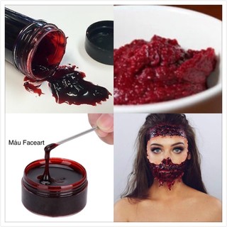 Máu đông đặc - máu đỏ hoá trang - Máu khô , đặc sệt - Dụng cụ hoá trang HALLOWEEN, sáp hoá trang độn mũi , sáp làm sẹo