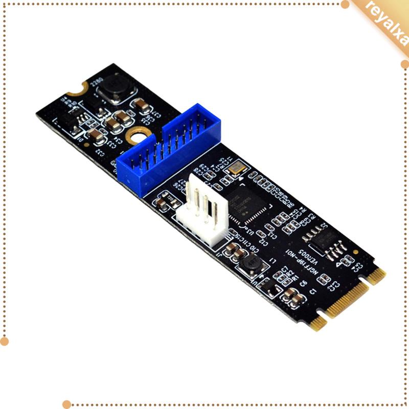 Thẻ Chuyển Đổi Mở Rộng M.2 Sang USB 3.0 19 Pin 2 Cổng USB 3.0 Cho Máy Tính Để Bàn