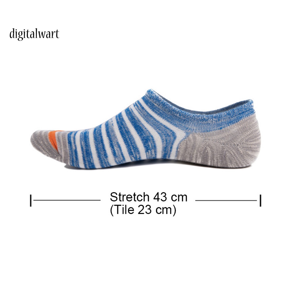 Kỹ Thuật Số| Set 5 Đôi Tất Nam Chống Trượt Họa Tiết Sọc Thời Trang