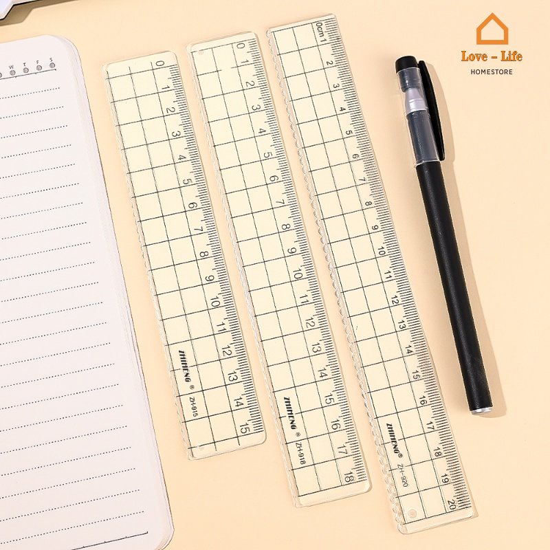 Thước Đo Thẳng Bằng Nhựa Trong Suốt Chuyên Dụng Cho Học Sinh