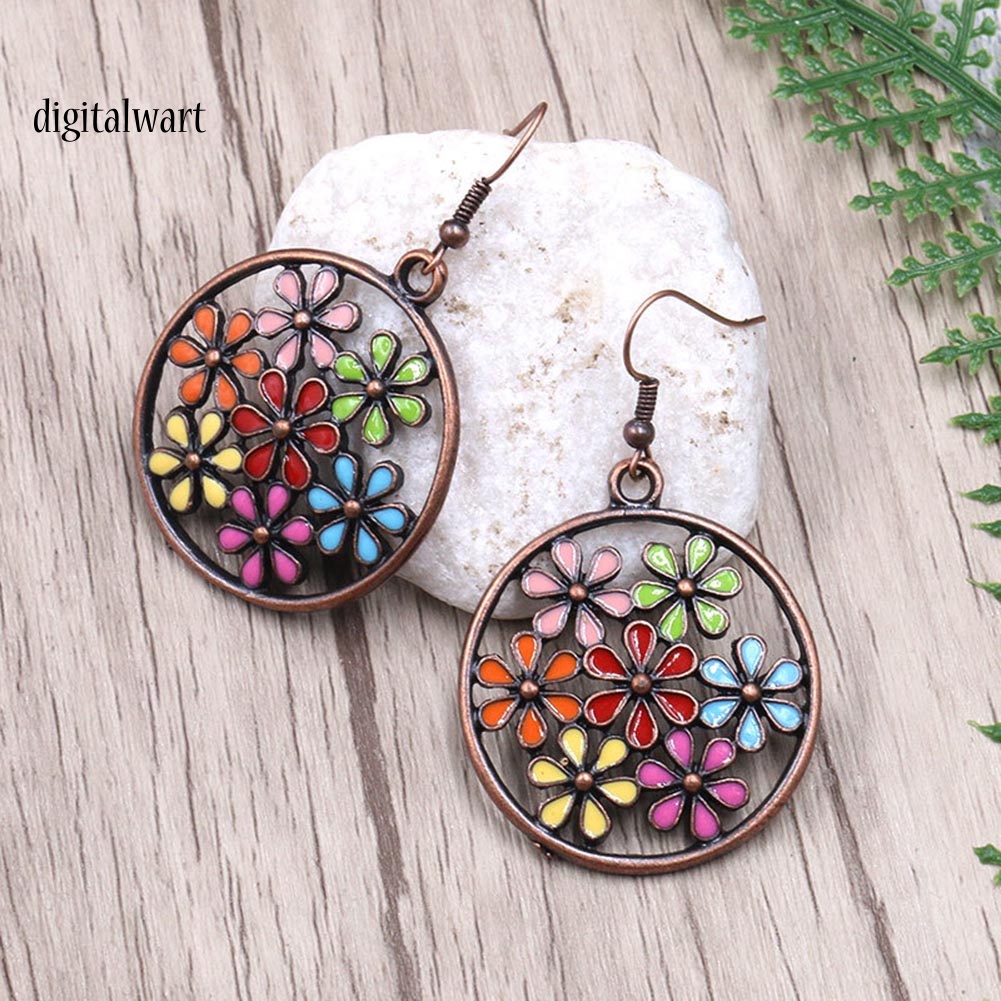 Kỹ Thuật Số| Khuyên Tai Nữ Trang Dáng Tròn Phong Cách Bohemian