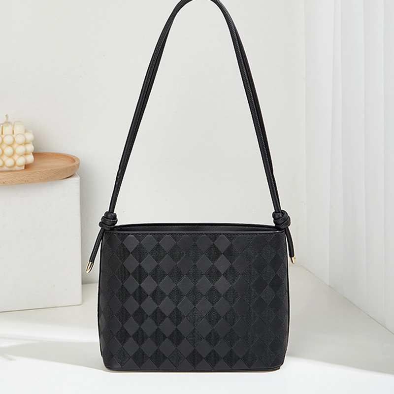 Ielgy Túi Xách Đeo Vai Màu Trơn Kiểu Xô Hình Thoi Thời Trang Hàn Quốc Dễ Phối Đồ Cho Nữ