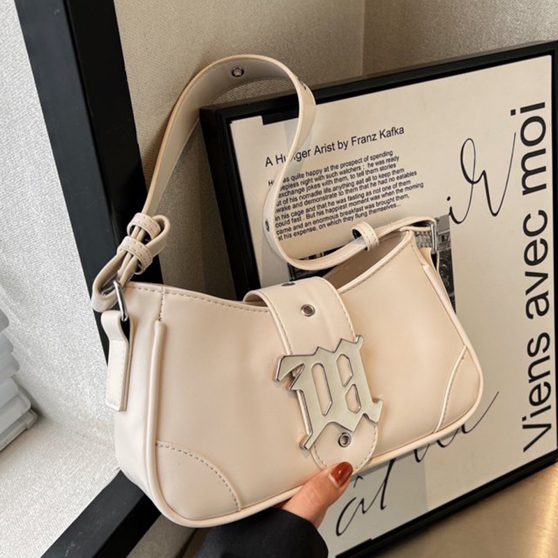 Ielgy Túi Xách Đeo Vai Phối Khóa Cài Đơn Giản Thời Trang Cao Cấp Phong Cách Pháp Có Thể Điều Chỉnh Phần Cứng Nuche Dành Cho Bạn Nữ