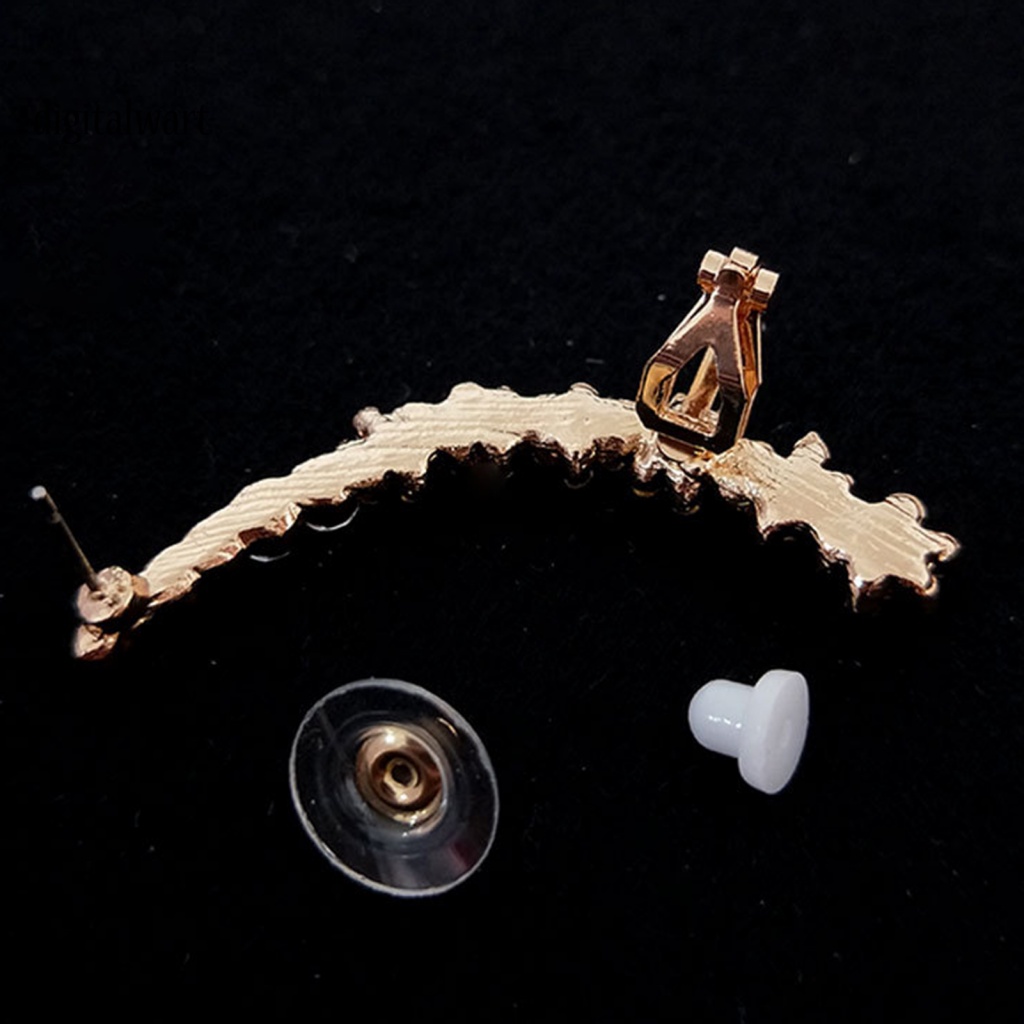 Kỹ Thuật Số| 1 Khuyên Kẹp Vành Tai Hình Bông Tuyết Đính Đá Thời Trang