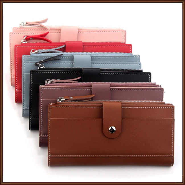 Ví Dài 2 Ngăn Có Khóa Kéo Thời Trang Hàn Quốc Cho Nữ