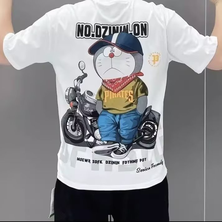 Áo Thun Cotton Trơn Tay Ngắn In Chữ Phong Cách Hip Hop Đường Phố Thời Trang Mùa Hè Cho Nam Giới Size S-5XL
