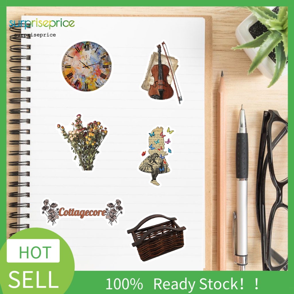 Bộ 50 Đề Can Kiểu Hoạt Hình Cổ Điển Gọn Nhẹ Chống Thấm Nước Không Để Lại Dấu Vết Dùng Trang Trí Ván Trượt /