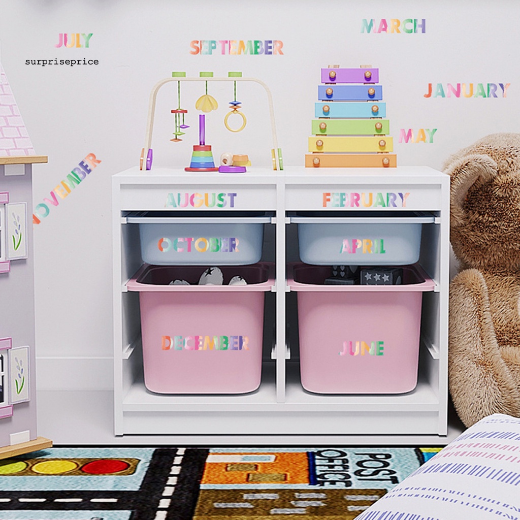 Set 2 Tấm Đề Can Dán Tường 12 Tháng Có Thể Tháo Gỡ Chống Nước Chống Nắng Đa Ứng Dụng