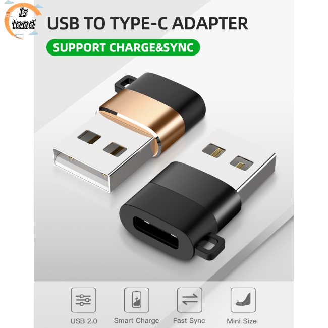 Đầu Chuyển Đổi Cổng Type-c Sang Usb 56k Có Dây Xích Chống Rối Tiện Dụng