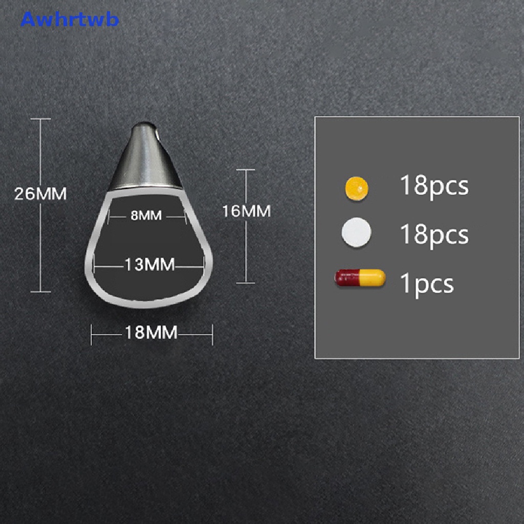 1 Hộp Đựng Thuốc Mini Bằng Thép Không Gỉ Mới