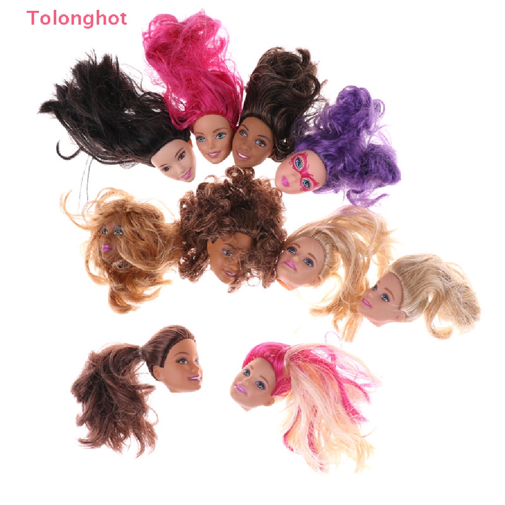 Đầu Búp Bê Barbie Tóc Dài Tỉ Lệ 1 / 6