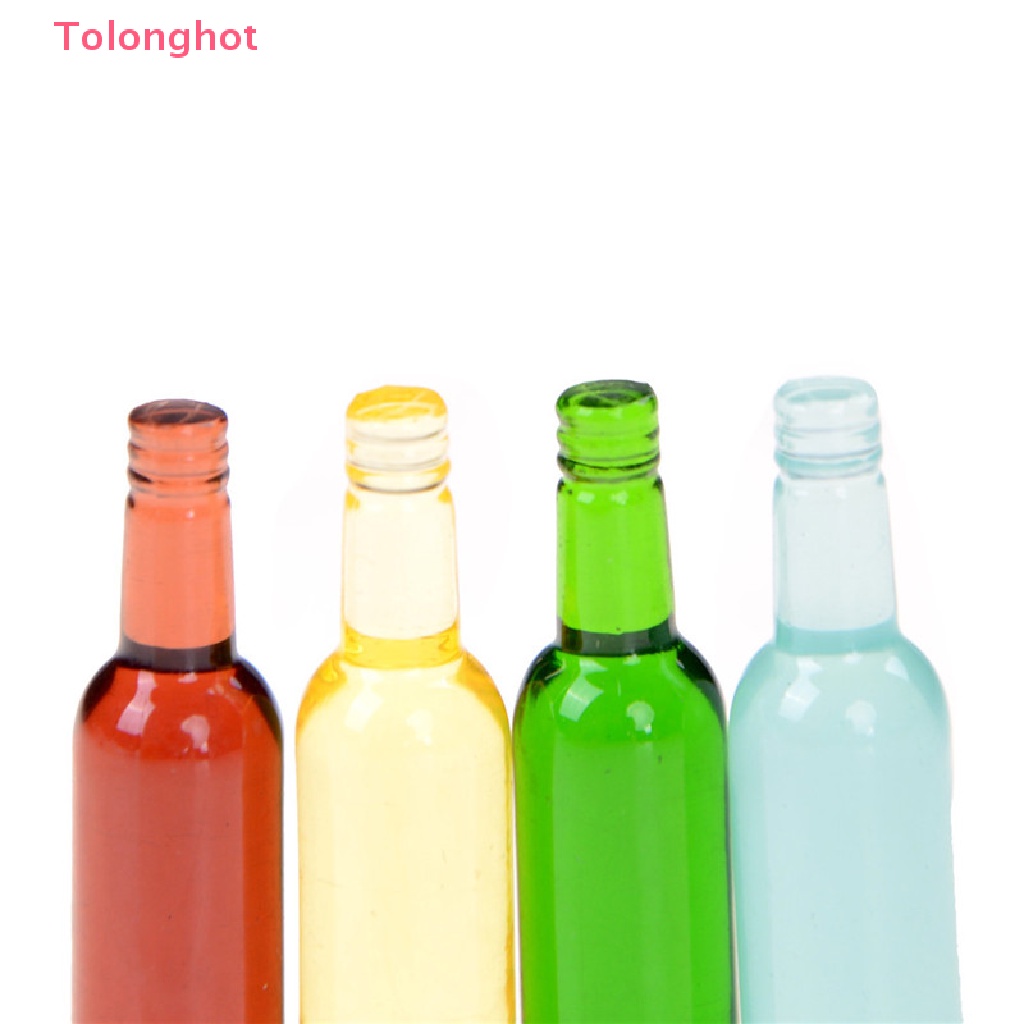 Set 6 Chai Rượu mini Tỉ Lệ 1: 12 Dùng Để Trang Trí Nhà Búp Bê