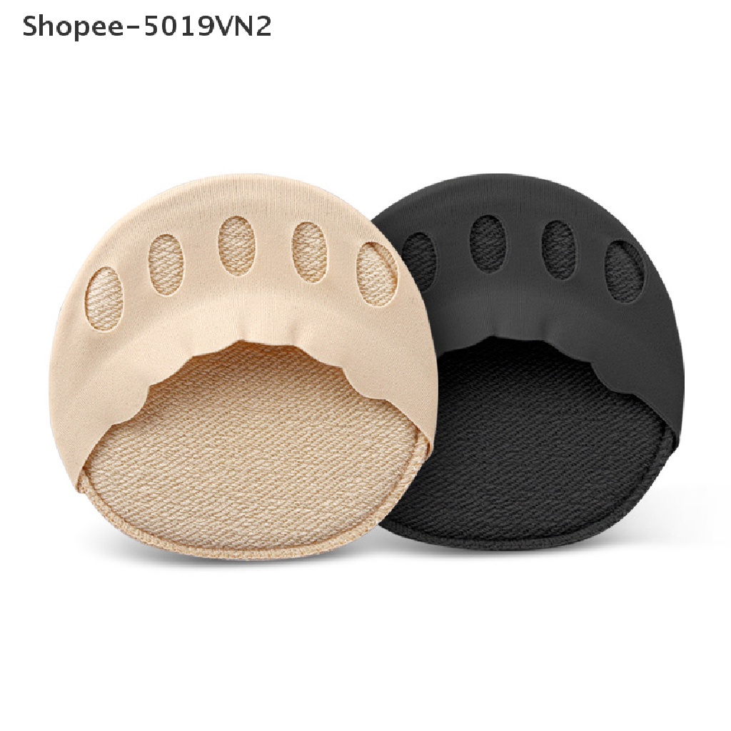 1 Cặp Đệm Lót Giày Cao Gót Nửa Bàn Chân Chống Sốc Họa Tiết Ren Gợn Sóng