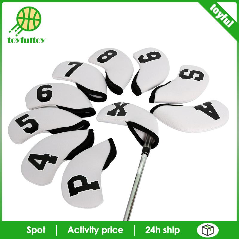 Set 10 Vỏ Bọc Đầu Gậy Đánh Golf Bằng PU Chống Nước
