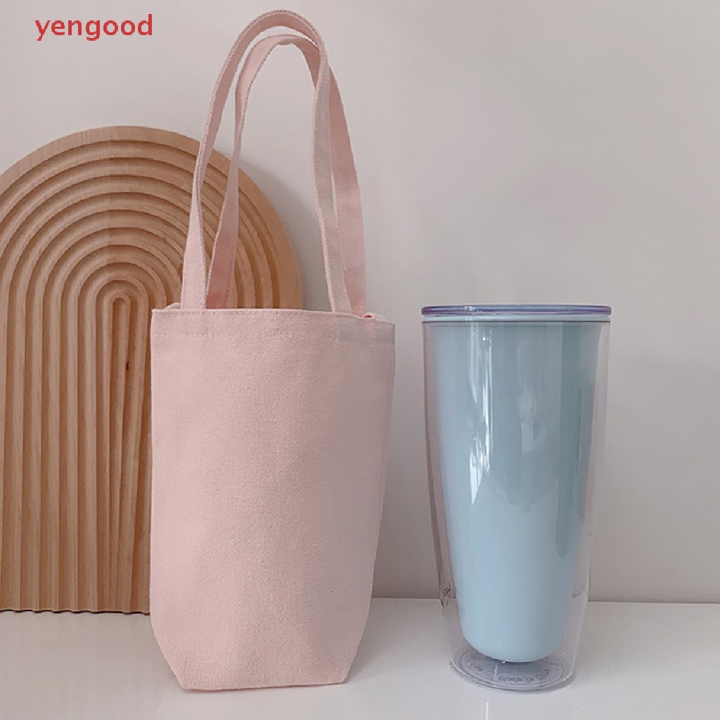 Vỏ Bọc Bình Nước Bằng Vải Bạt Có Dây Đeo Trang Điểm Tiện Lợi