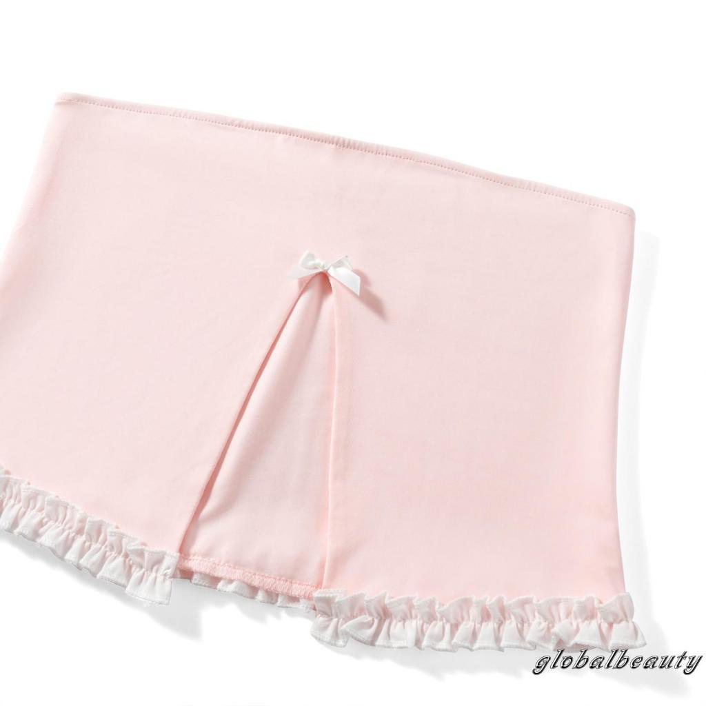 Áo Ống Mùa Hè Không Dây Hở Lưng Xẻ Tà Có Diềm Xếp Nếp Cho Nữ