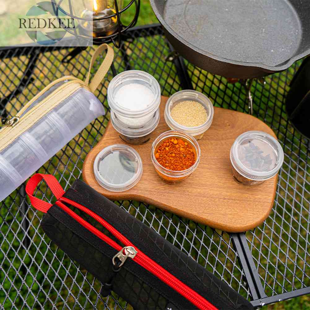 Set 5 Hộp Đựng Gia Vị 40ml Tiện Lợi Cho Các Hoạt Động Ngoài Trời